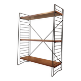 Mid century free standing rack with teak shelves by Dekker – Tomado