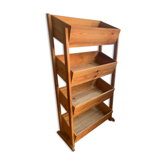 Présentoir en bois vintage