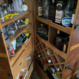 Malle bar cuir et bois