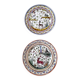 Two Coimbra Conimbriga earthenware plates.