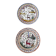 Two Coimbra Conimbriga earthenware plates.