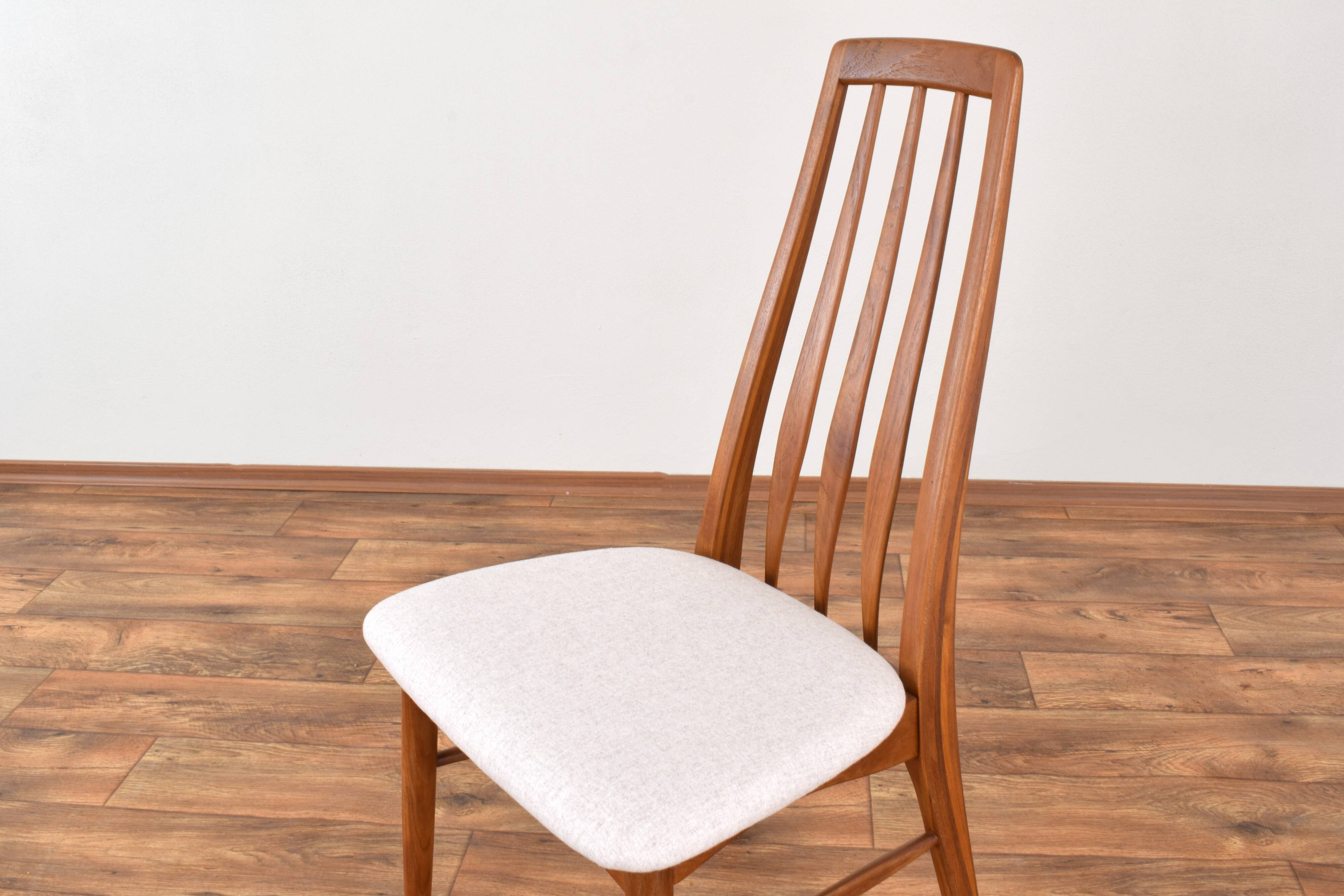 Mid-Century Teak Eva Chair by Niels Koefoed for Koefoeds Hornslet, 1960s, Set of 6