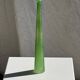 Vintage polished green glass soliflore vase H32