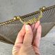 Antique fireplace screen from the 19th century, Napoleon III spark guard.