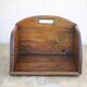 Wooden shelf, washerwoman's box, trade furniture, folk art