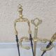 Bronze and iron fireplace kit