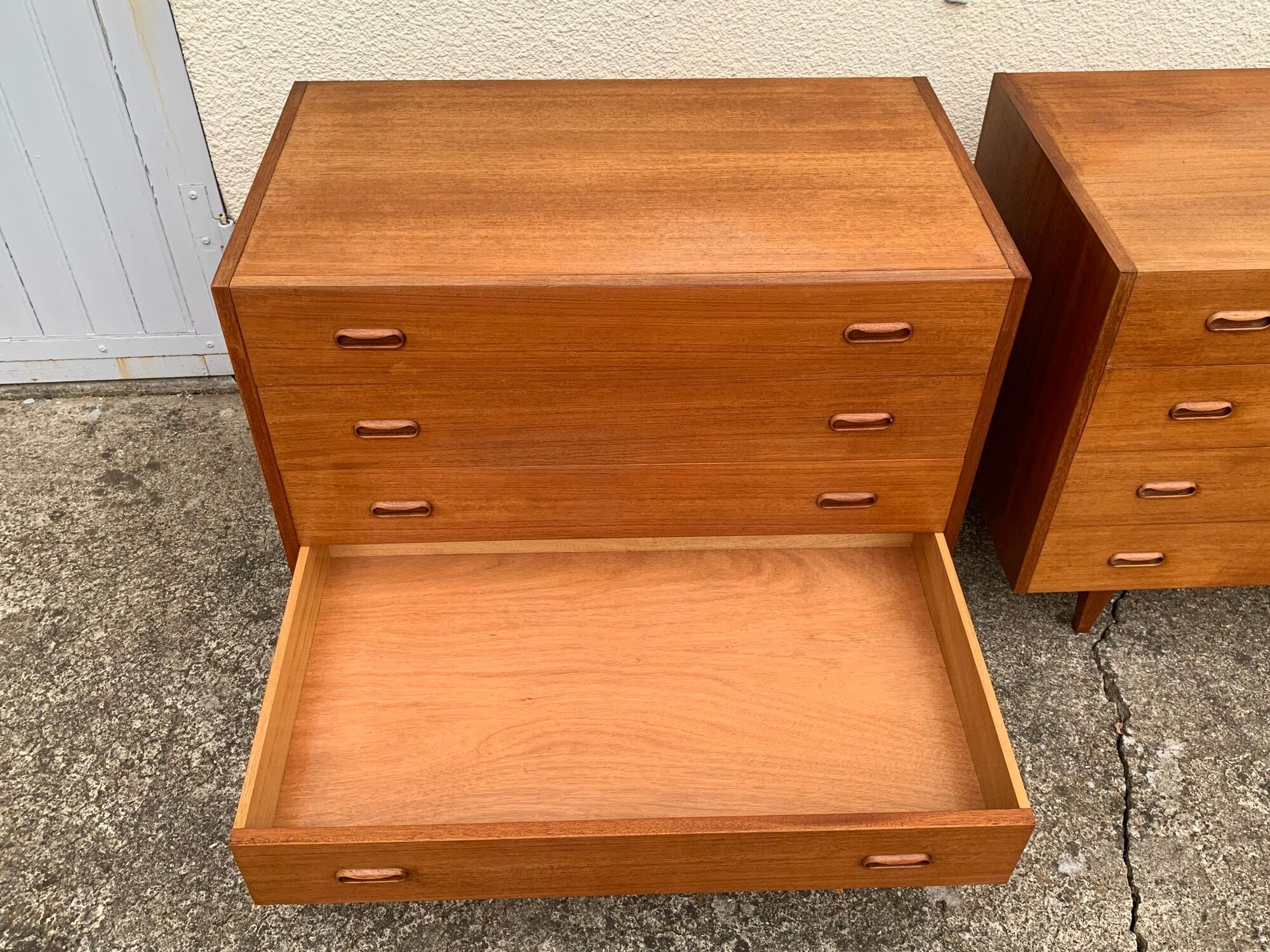 Pair of Scandinavian teak chests of drawers 1960