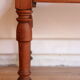 Large console or shop sideboard in pitch pine, early 20th century.