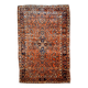 Handmade antique Persian Sarouk rug 4.1' x 6.7' (125cm x 204cm) 1920s