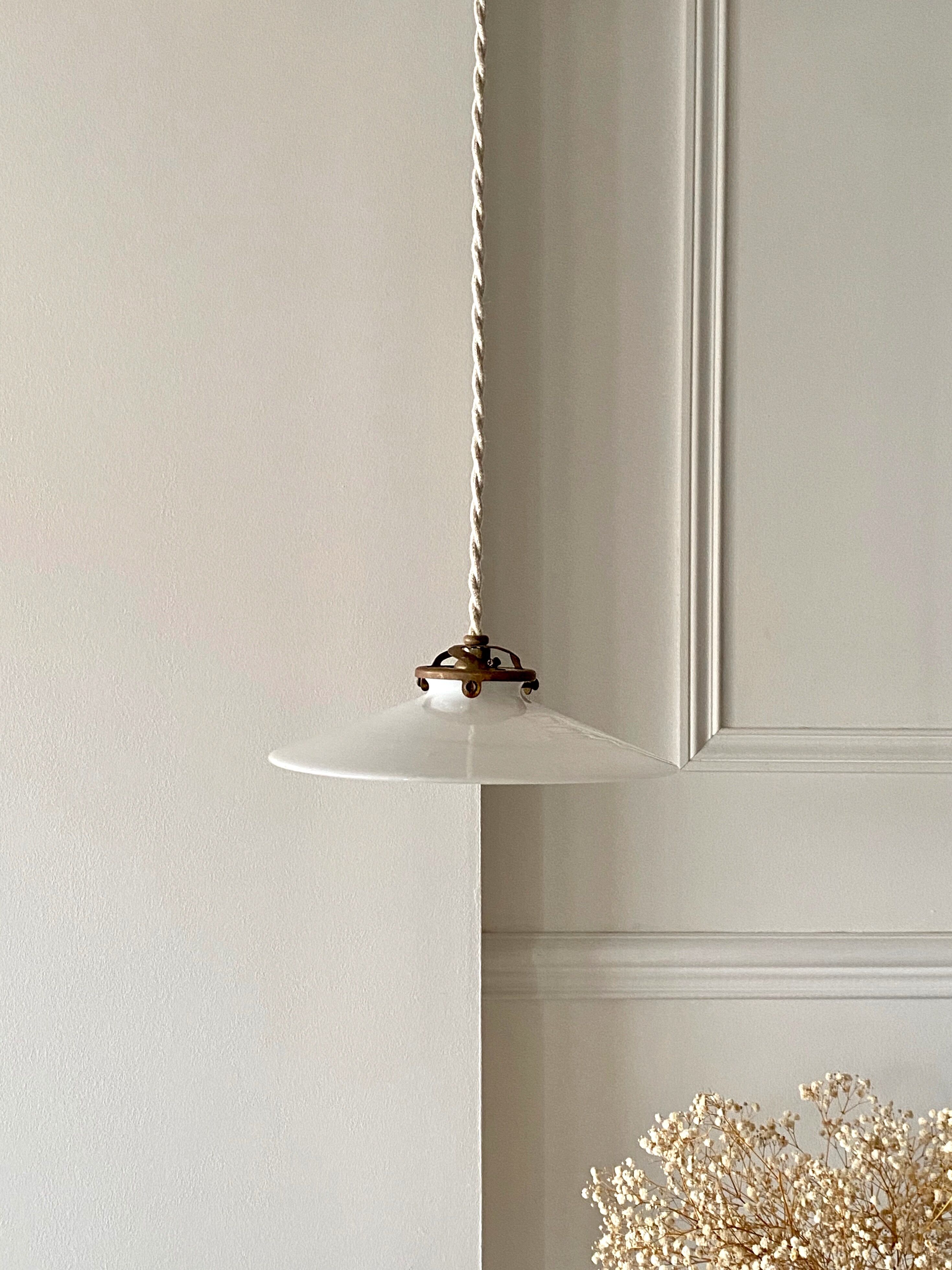 Opaline pendant light