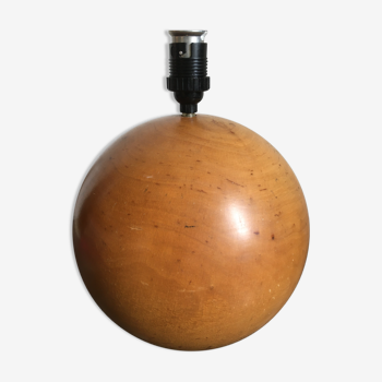 Pied de lampe en bois 1980