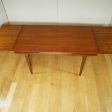 Scandinavian dining table by Johannes Andersen 2 extensions 60s