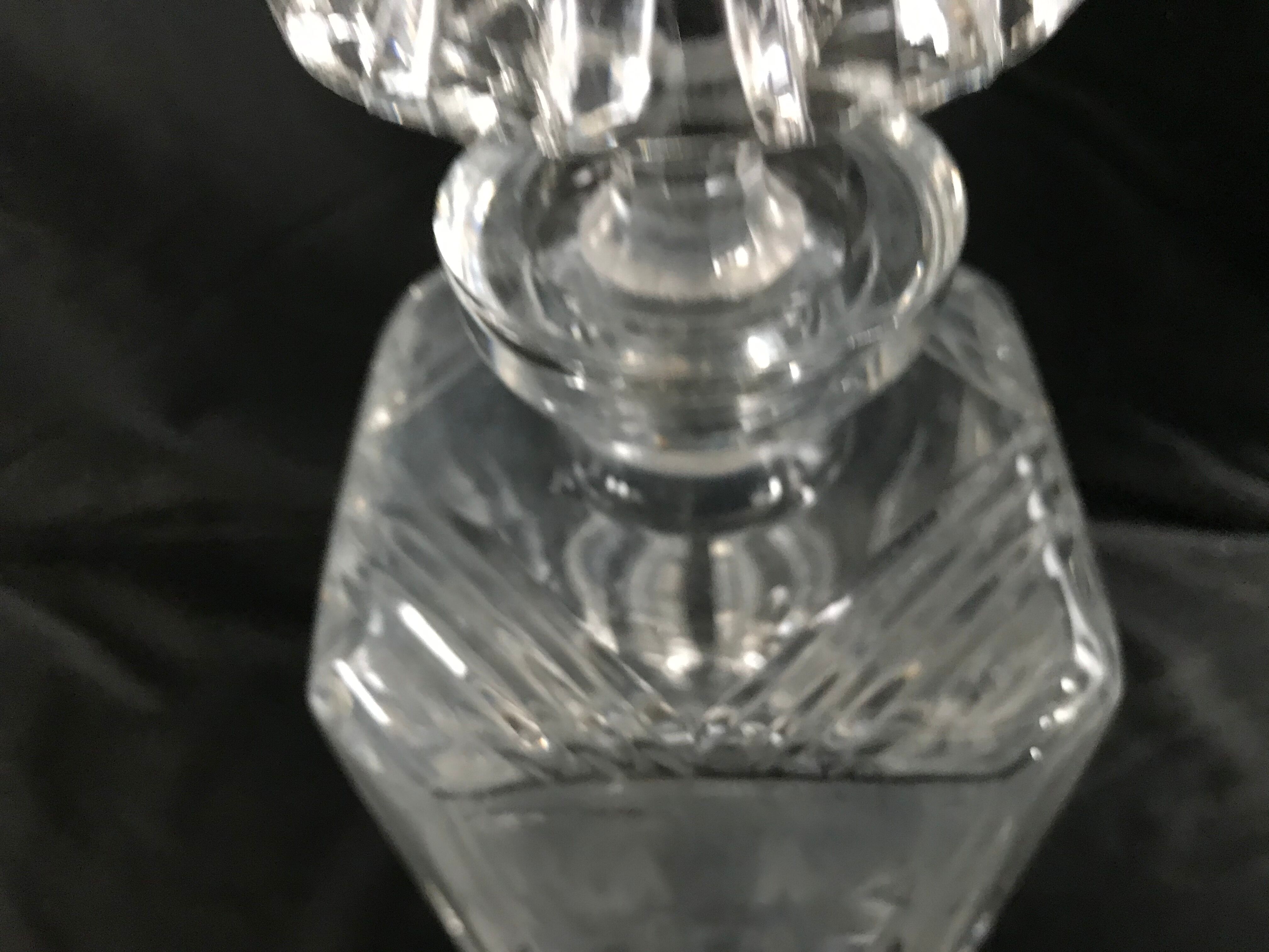 Cut crystal whisky decanter