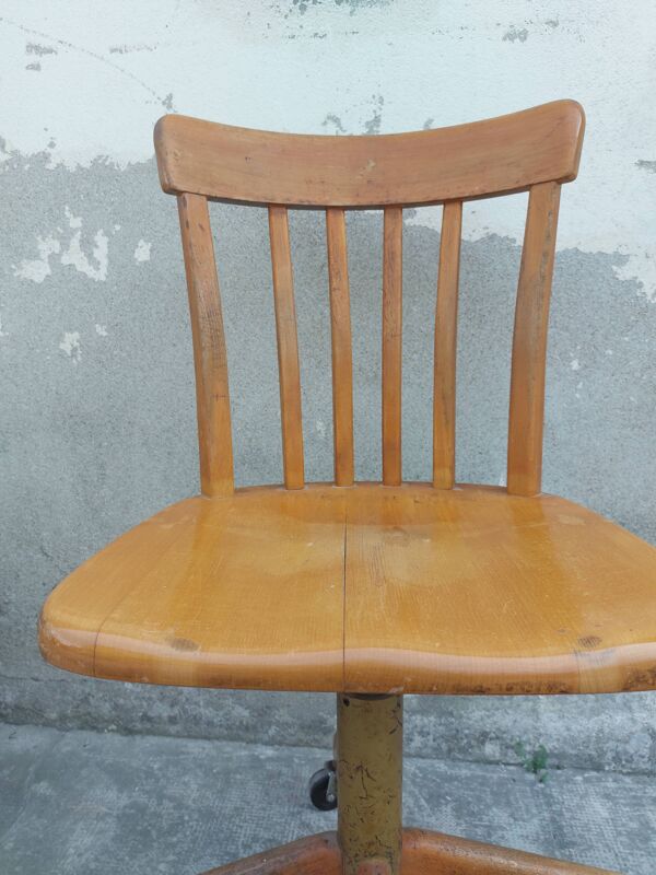 Chaise de bureau atelier stoll giroflex suisse 1960