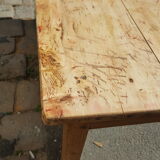 Table de ferme à tiroir