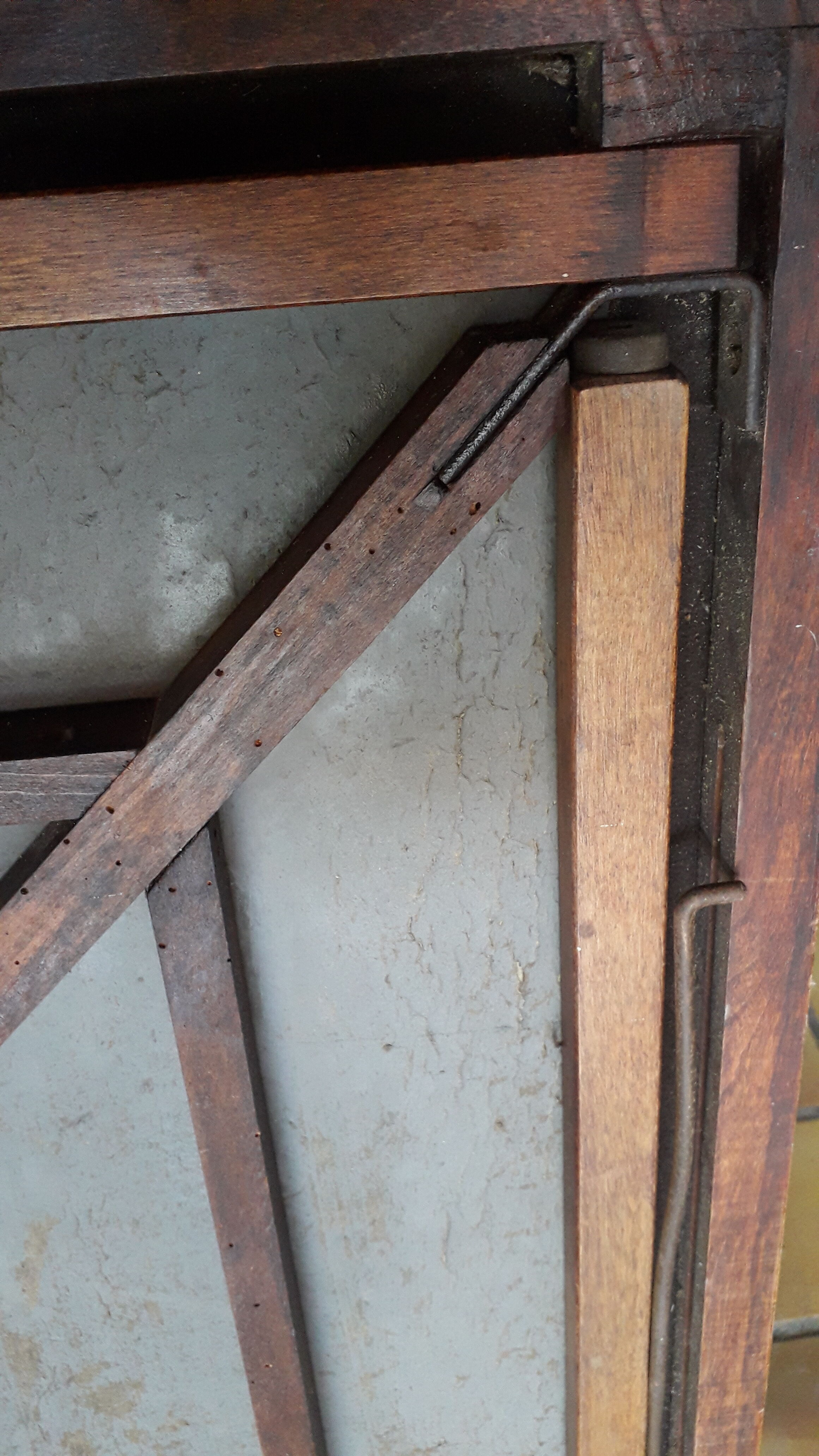 Old folding table