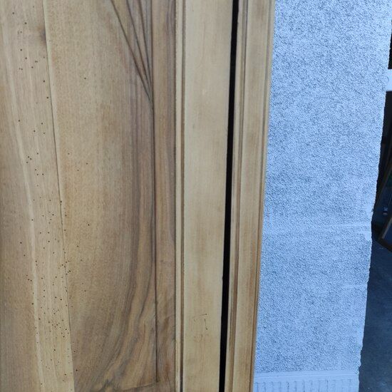 Natural wood cabinet, linen