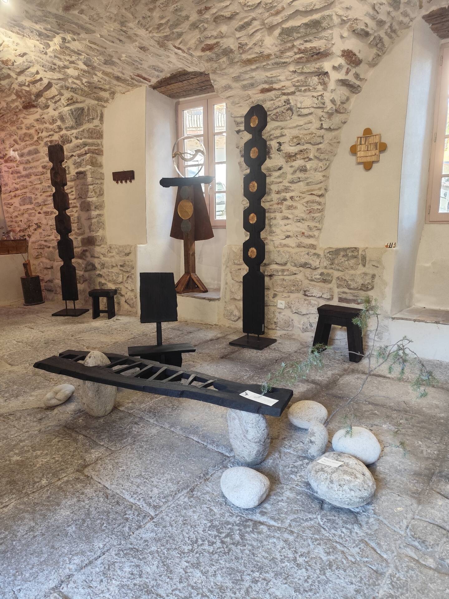Brutalist chair sculpture