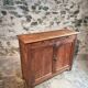 Vintage French Sideboard | 1920s Oak and Poplar Buffet with Locking Doors | Rustic Farmhouse Storage