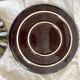 Vintage round dishes from the Saint Jean de Bretagne earthenware factory