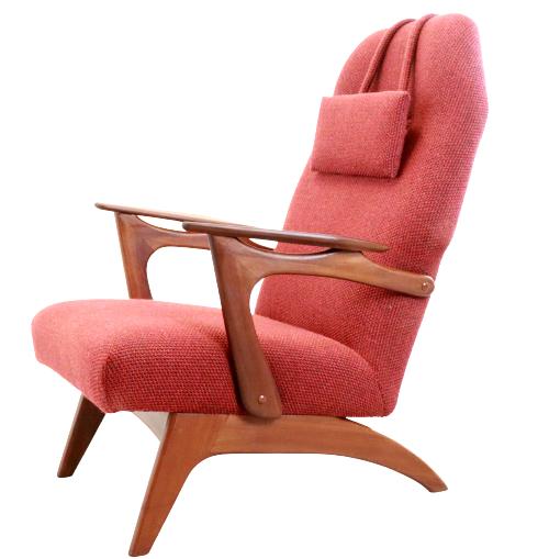 Armchair with footstool 'Vorchten'