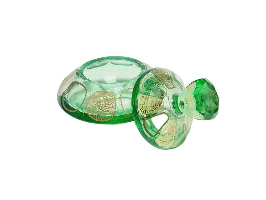 Art Deco candy dish from Moser, former Czechoslovakia, 1960s
