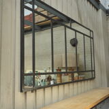 Industrial metal mirror 1930s - 112x221cm