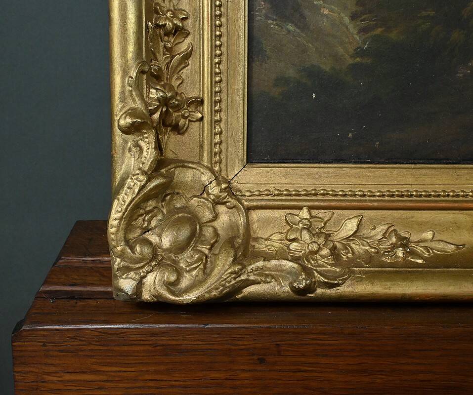 Painting “The Temple of Tivoli”, Italy – Late 19th century