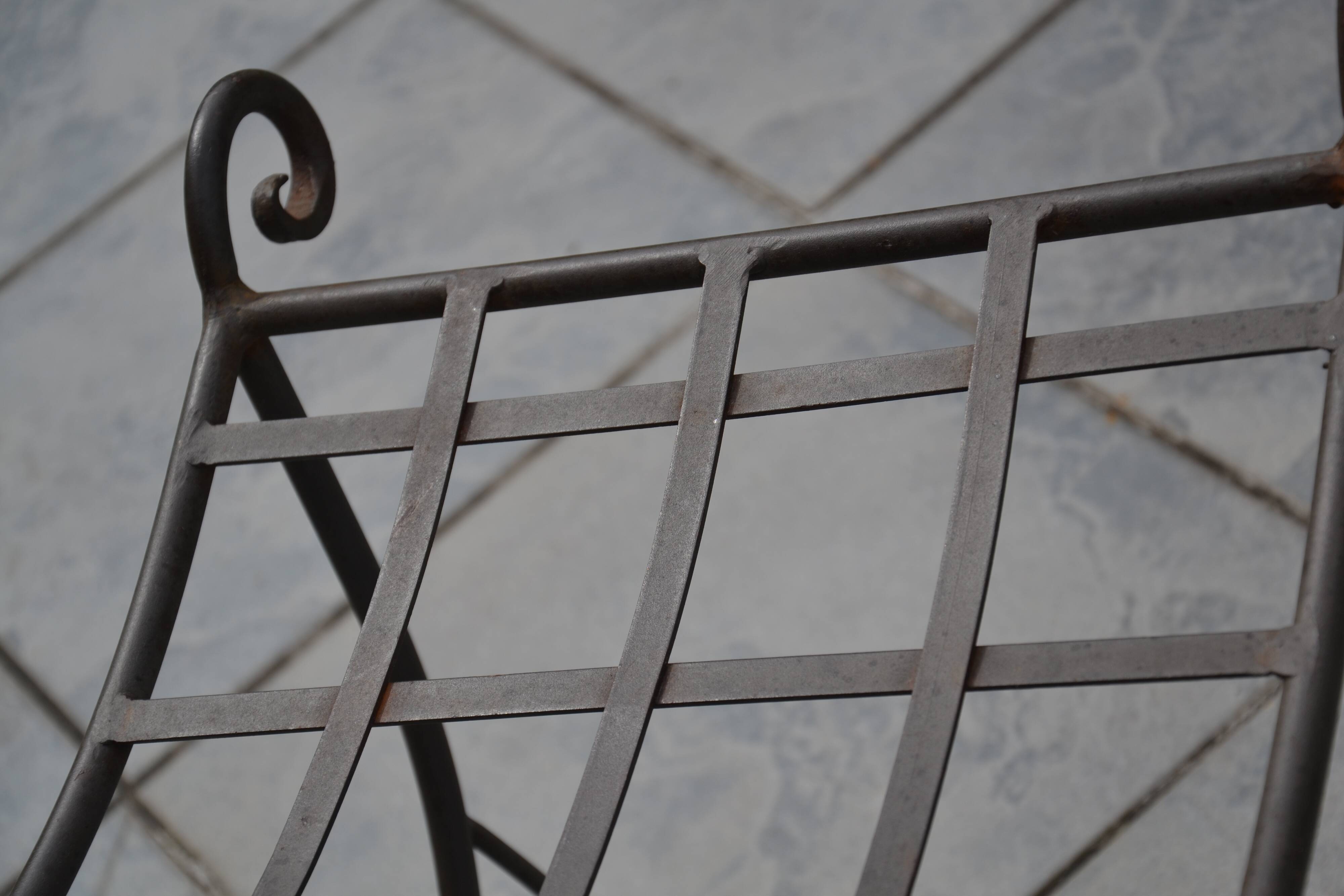 Curule stool/seat in Neo-Classical Empire style