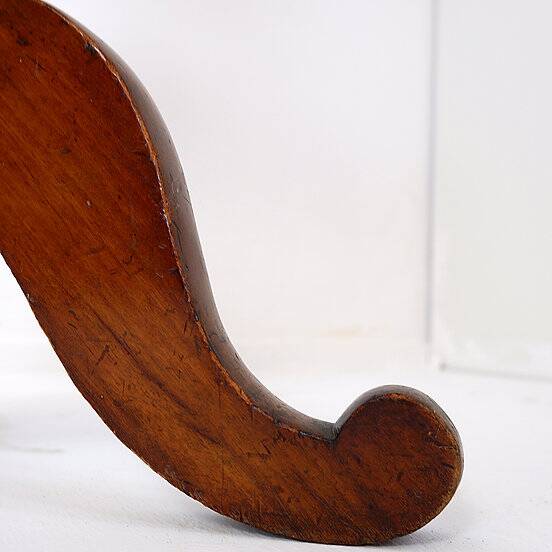 Mahogany Psyche barber mirror - Turned Wood 19th century