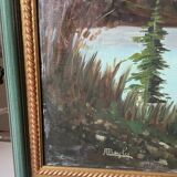 Large 20th century oil on canvas signed J. Beyly