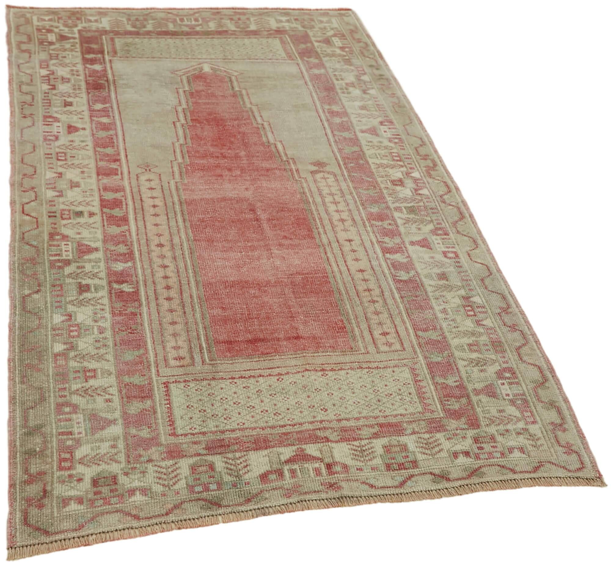 Turkish Vintage Anatolian Rug 127 cm x 190 cm