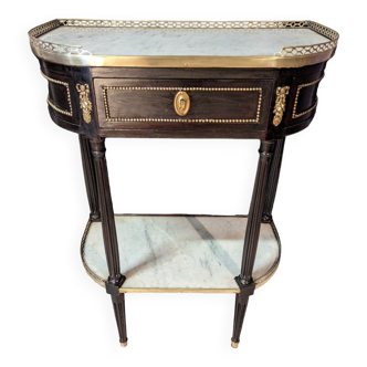 Console époque louis xvi en bois noirci