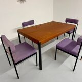 6 anciennes chaises design Dieter Wäckerlin model 101 pour Idealheim 1960