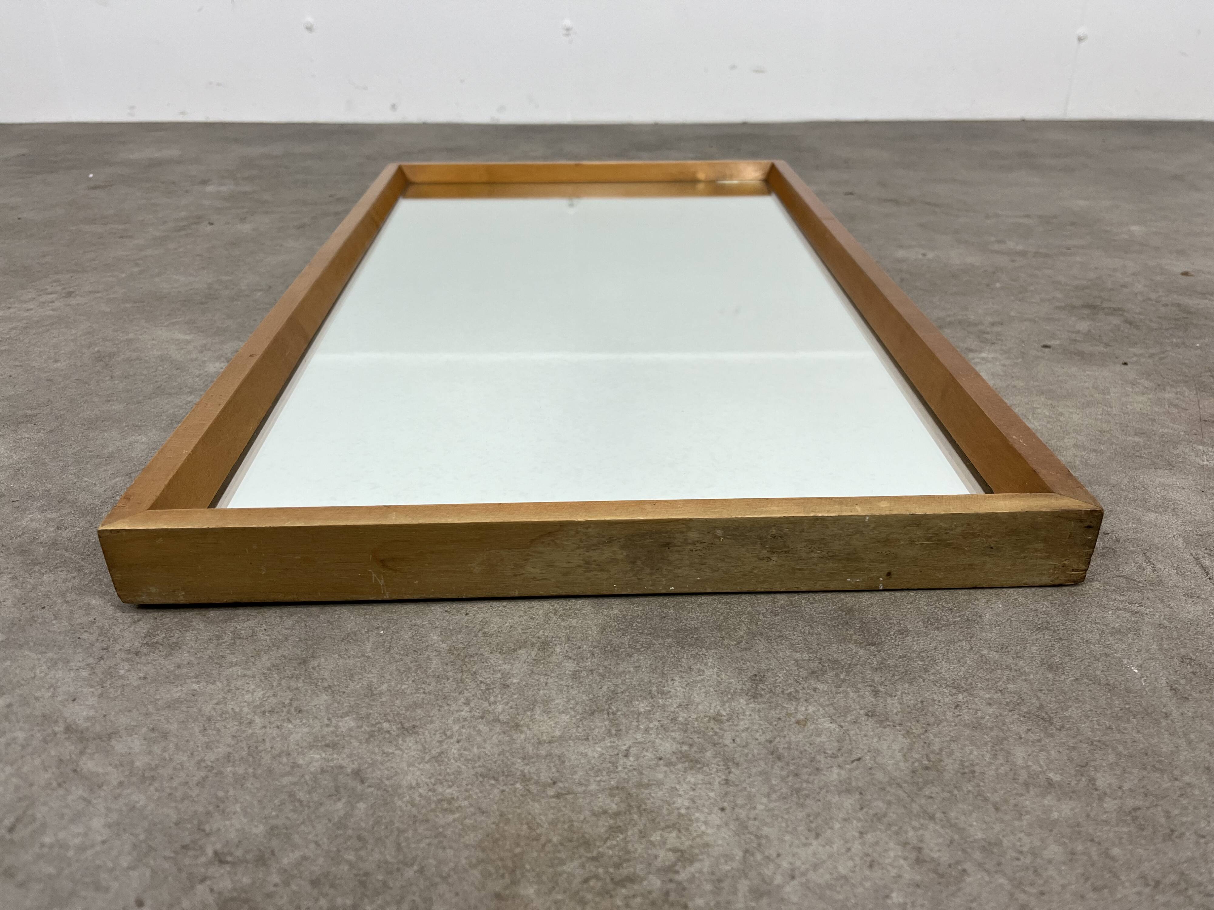 60s trapezoid mirror Scandinavian style 82 x 45 cm