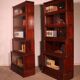 pair of Globe Wernicke London bookcases known as waterfall in mahogany circa