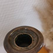 Old brass candle holder