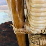 Vintage rattan chiffonnier