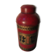 Asian red metal pot with lid