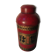 Asian red metal pot with lid
