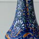 Antique Art Deco Gouda Pottery Table Lamp, c. 1910-35, New Ochre Linen Shade