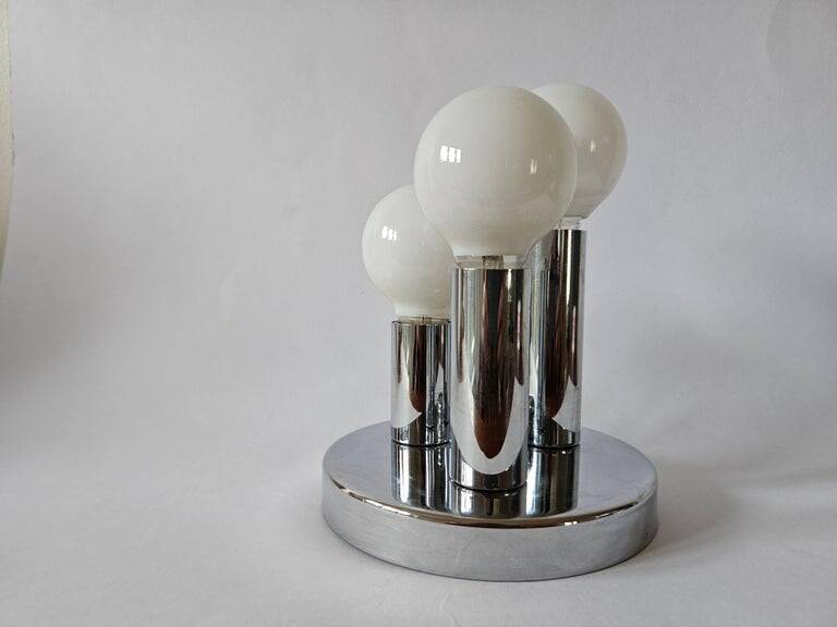 Mid-Century Modern Wall or Ceiling Lamp, Flush Mount, Sölken Leuchten, 1970