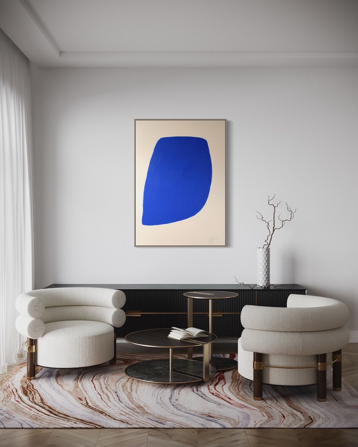 Contemporary abstract "not a circle"
