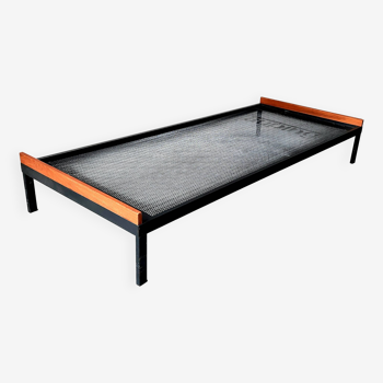 Daybed / Daybed Edition Auping in gray lacquered metal and oak - Vintage from the 50s / 60s