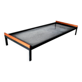 Daybed / Daybed Edition Auping in gray lacquered metal and oak - Vintage from the 50s / 60s