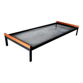 Daybed / Daybed Edition Auping in gray lacquered metal and oak - Vintage from the 50s / 60s