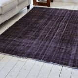 Dark Gray Anatolian Decorative Carpet