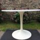 Vintage round table with tulip pvc base