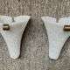 Pair of vintage wall lamps from the 60s in Perspex