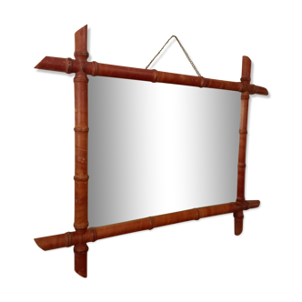 Bamboo mirror 68 X 55 cm